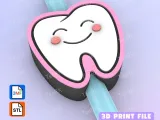 Straw Topper Happy tooth-0