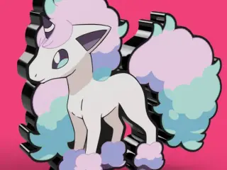 Galarian Ponyta Lightbox