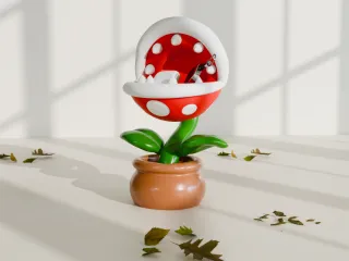 mario plant key tray