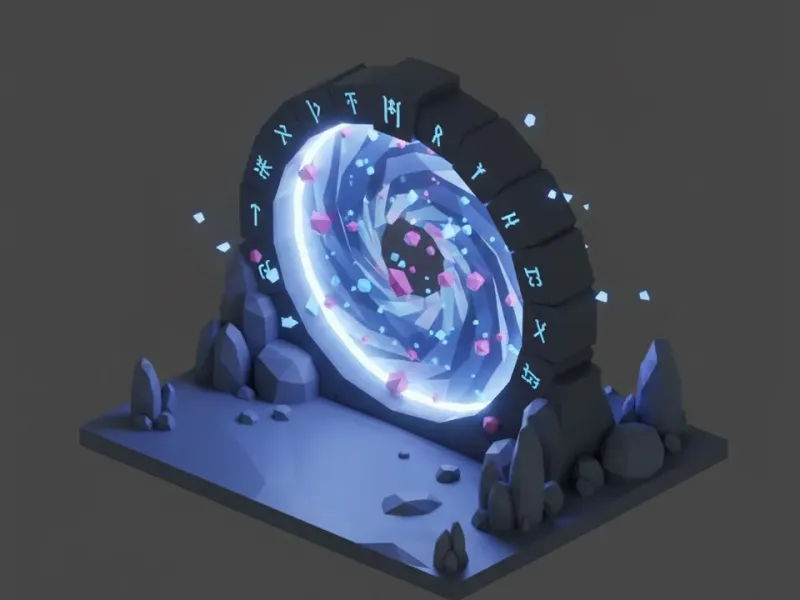 Portal Magic Low Poly