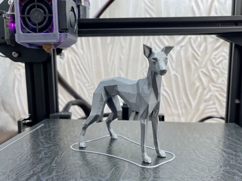 Dog Galgo Lowpoly