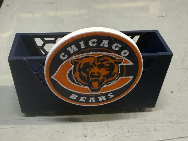 Chicago Bears Coaster Holder
