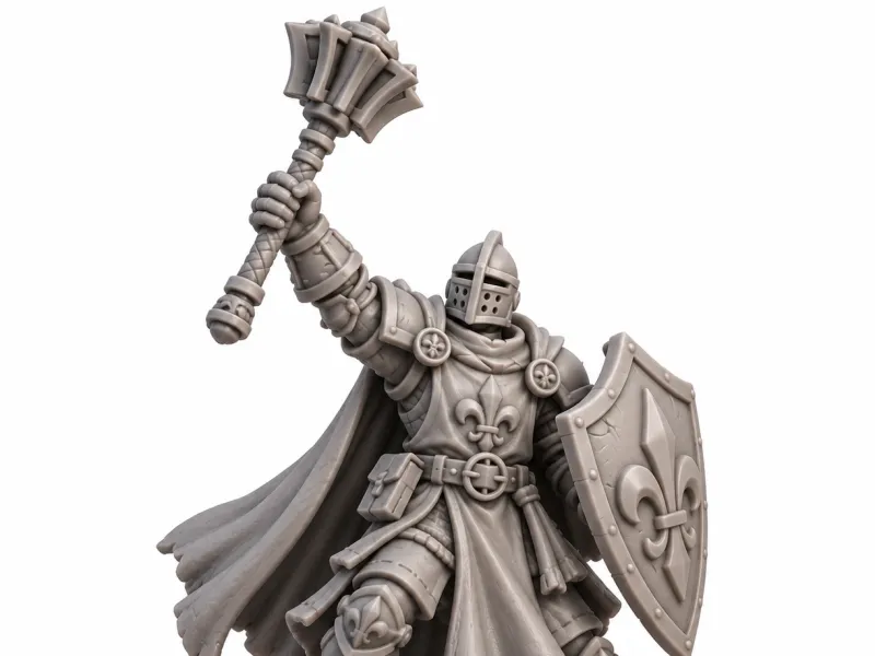 paladin with mace for HeroQuest or D&D