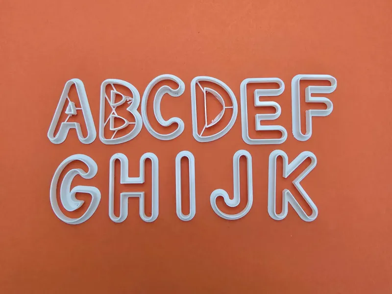 Uppercase Alphabet Cookie Cutters