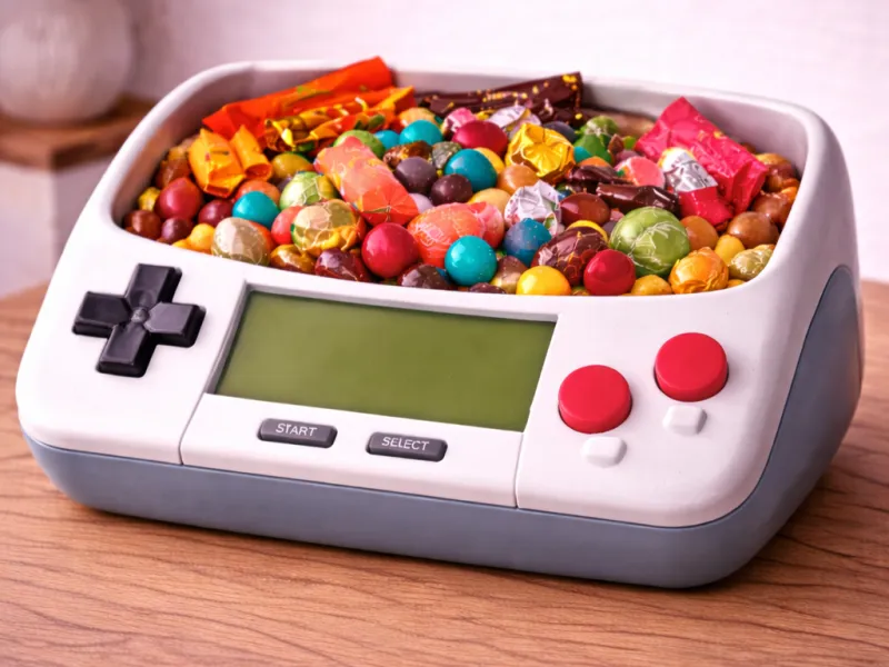 Vintage game console candy tray