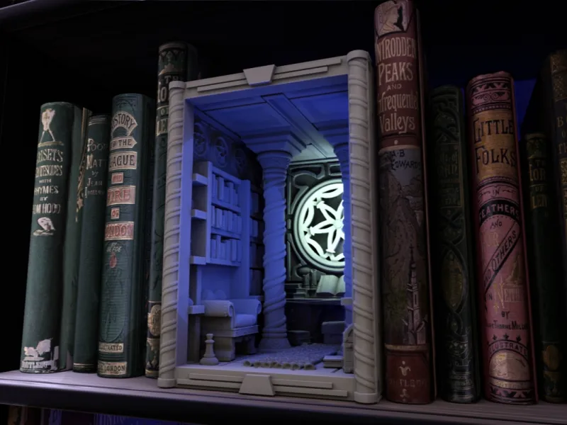 Wizard Study Booknook