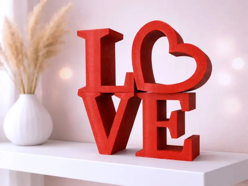 Liefdesdecor Standbeeld