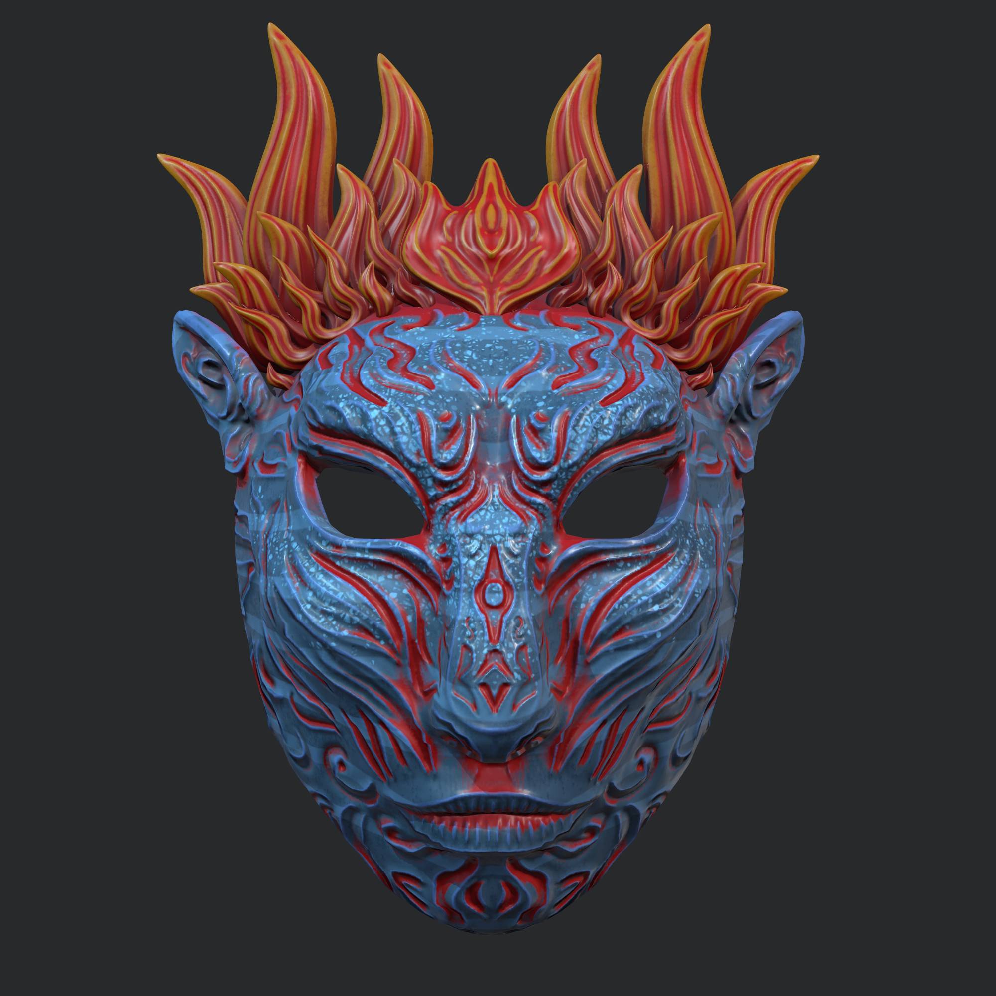 Avatar Fire and Ash Theme Mask