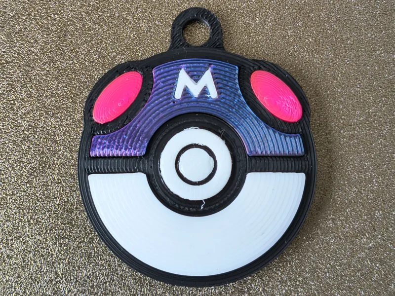 Master Ball Pokemon Keyring - Multipart, no CFS needed
