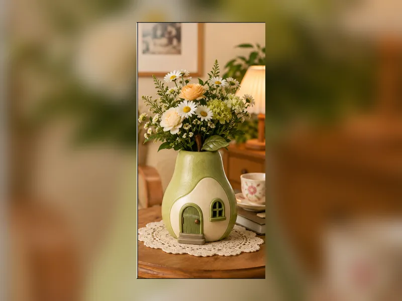 Wazon Porcelain Bloom Flower Vase 012
