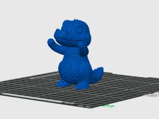 Knitted Cute Crocodile – STL & 3MF Files for 3D Printing