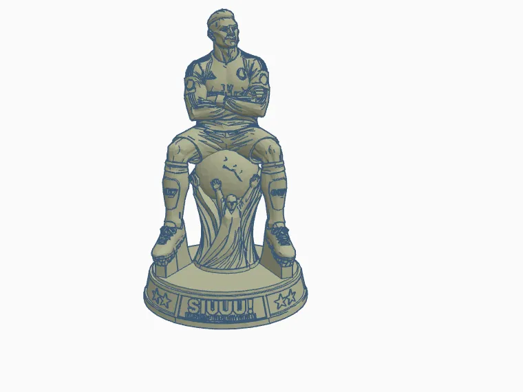 Player Sitting On The Fifa World cup trouphy
