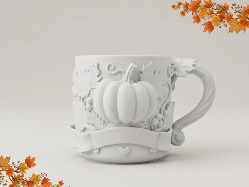 Autumn Pumpkin Mug - Cozy Fall Decor