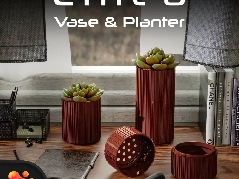 Linea Vase & Planter Set by Polymeria