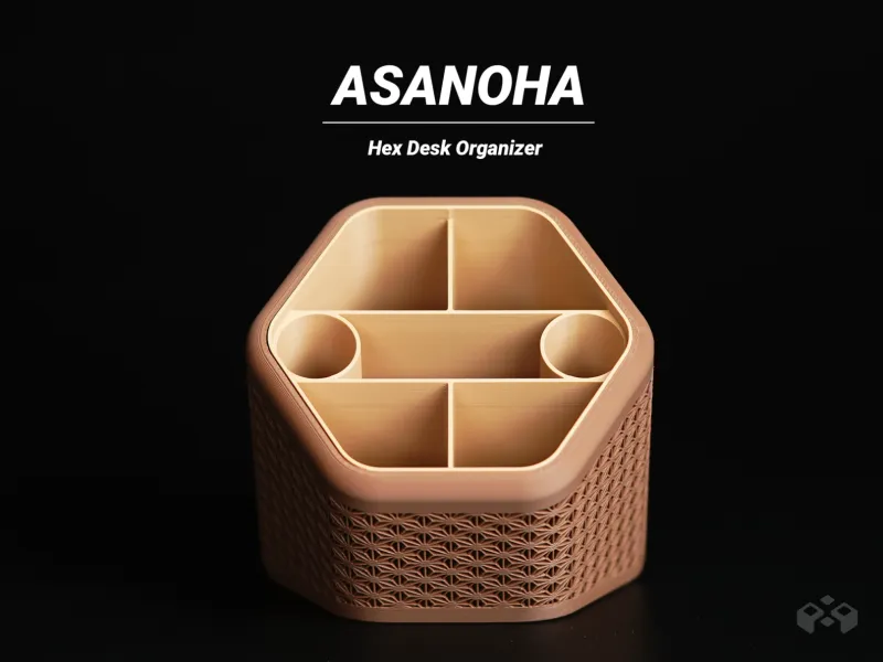 Asanoha Hex Desk Organizer_V2