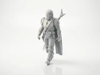 Mandalorian Figure Star Wars Collectible 3D Printable