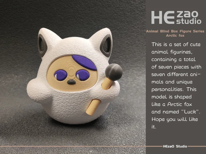 Tier-Blindbox-Figurenserie - Polarfuchs