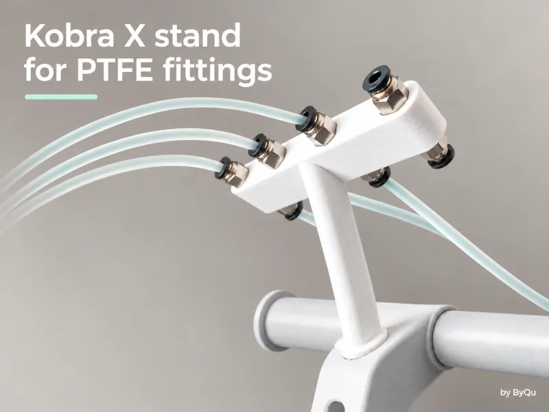 Kobra X stand for PTFE fittings - by ByQu