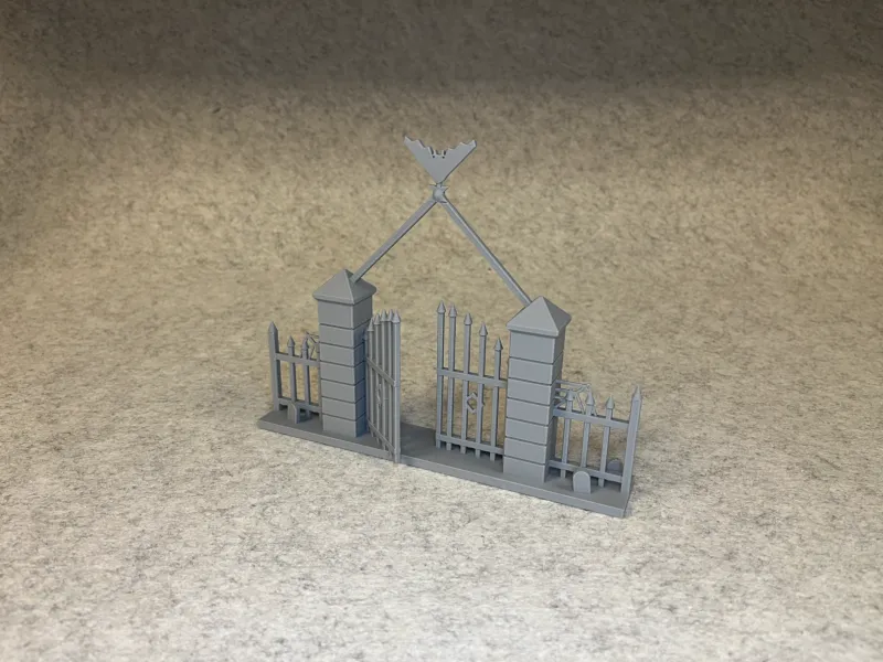 Graveyard gate fence halloween decor
