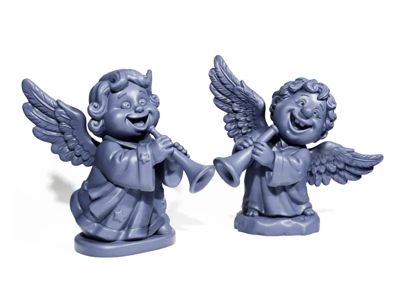 Adorables ángeles decorativos