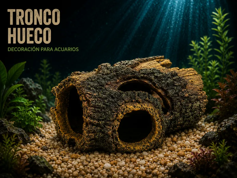 Sunken Forest Hollow Log Aquarium Decoration