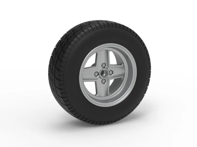 Rear wheel of BriSCA Formula 2 Stock Car Scale 1:25