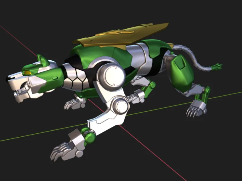 Leão Verde do Voltron - Espreitando