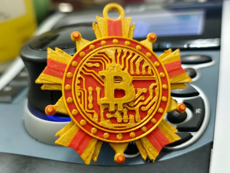 Pingente de Medalha de Bitcoin