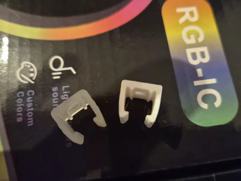 Clip de fixation murale pour néon LED RVB