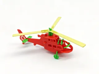 Building Block Helicopter Assembly Toy Ornament