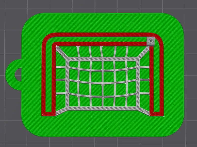 Goalie Keychain