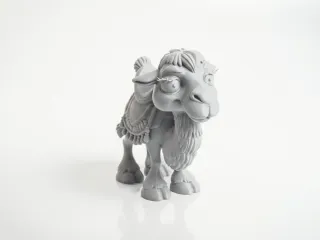 Cute Camel Figurine Chibi Animal 3D Printable