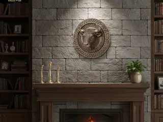 Celtic Bull Wall Plaque