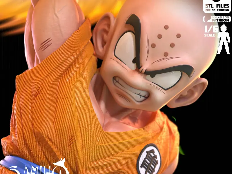 Samiho Studios - Krillin Kienzan: STLs ready for printing