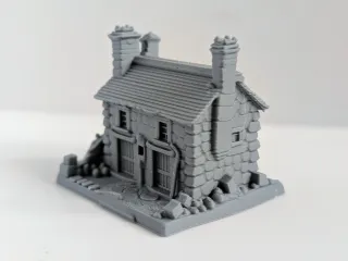 Stone Building Miniature