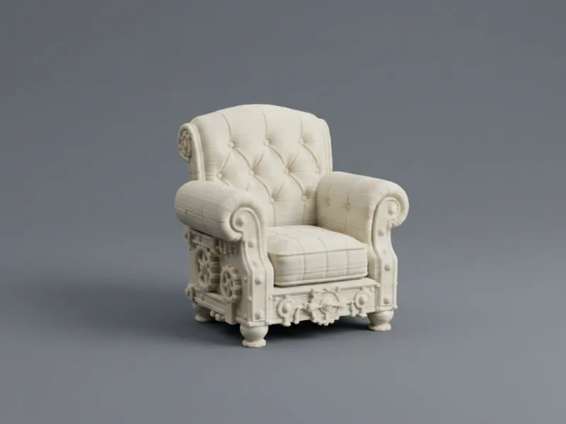 Dollhouse Steampunk Armchair Scale 1:12