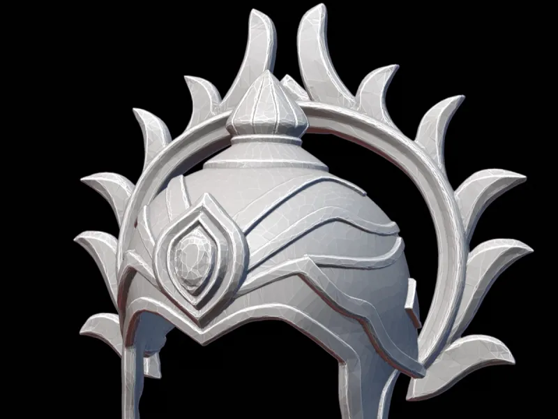 Emerald Crown Helmet 3D Printable Model