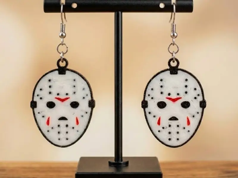 Jason Mask Halloween Earrings!
