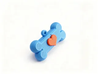 Bone-Shaped Pet Waste Bag Dispenser for Outdoor Travel