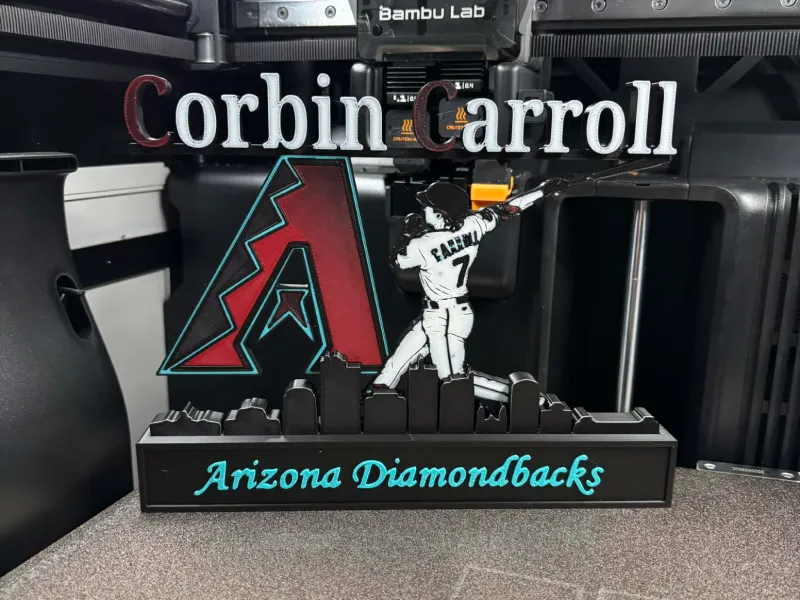 MLB - Arizona Diamondbacks Corbin Carroll Bat swing display