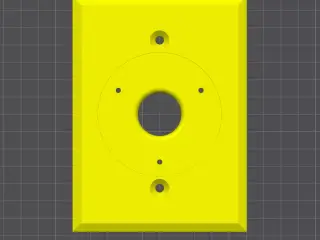 Outlet cover for camera mount