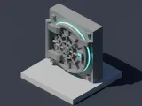 Low Poly Bank Vault Door-0