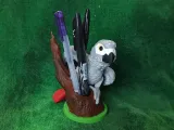 African Grey Pencil Holder-0