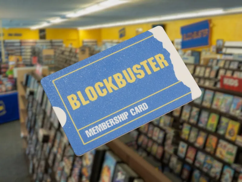 Tap-To-Pay Blockbuster Membership Card