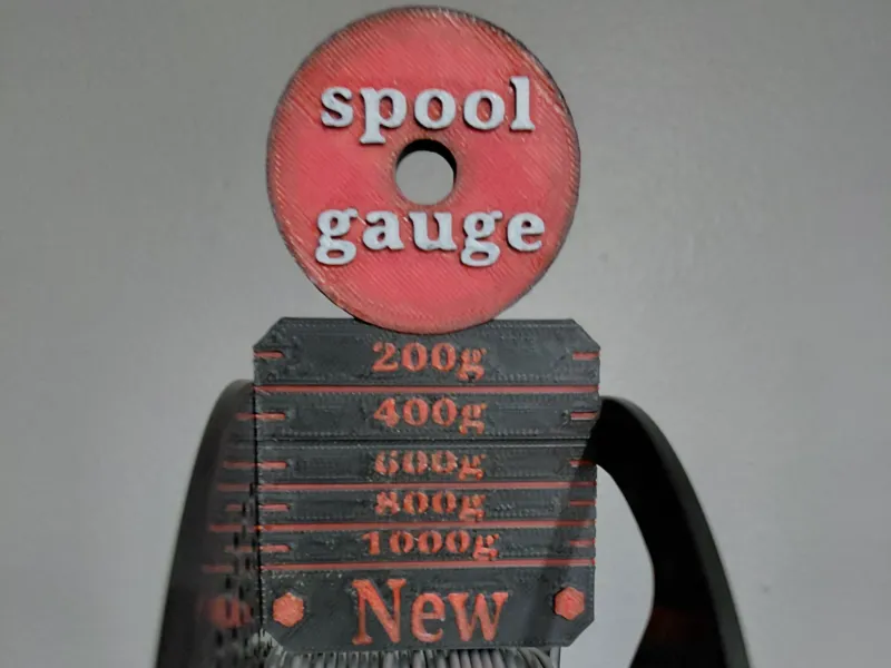 Filament spool gauge