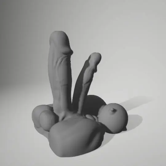 FemaleMale Sex Doll Dual Dildo Boobs Toy Adult