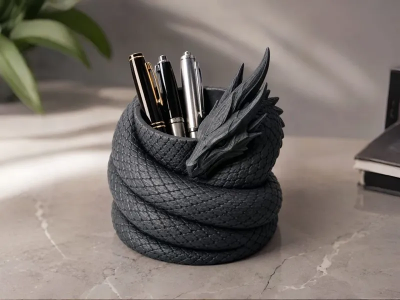 Aether Coil Dragon Pen Holder