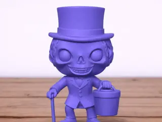 Haunted Masion Hatbox Ghost Chibi Figure