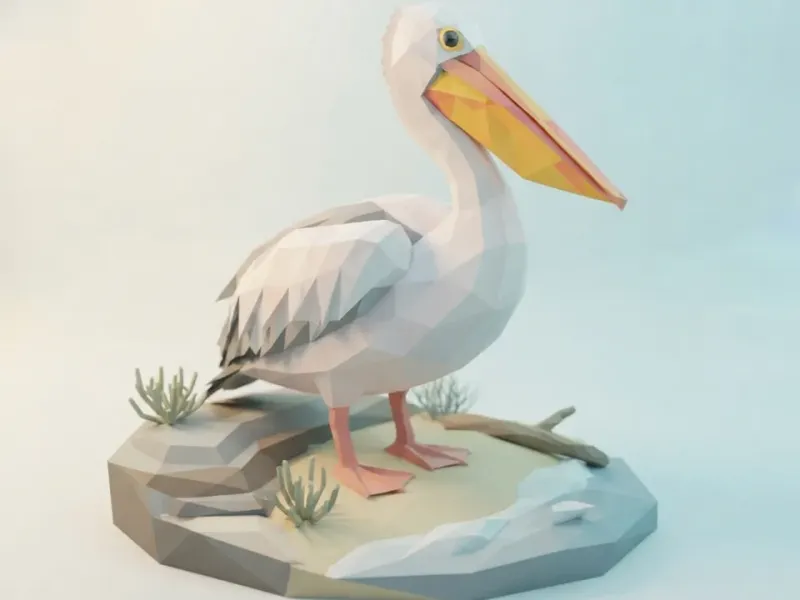 Low Poly Pelican