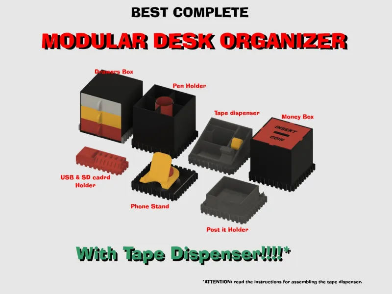 Organiseur de bureau modulaire